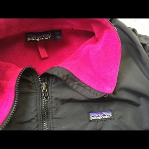 Patagonia Kids Jacket - Black and Pink